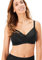 Marks & Spencer Women's Pleated Total Support Non Wired Padded Full Cup T-Shirt Bra, Opaque, Black, 38B