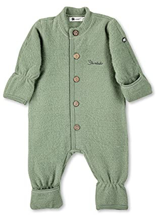 Sterntaler Unisex Baby Overall Pur Wolle Overall, Grün, 56