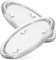HOMSFOU 2pcs Glass Candle Holder Pillar Plates - Transparent Coaster Round Trays for Christmas Wedding Banquet