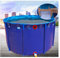 MEYS Piscinas Desmontables, Estanque De Peces De Lona, Redondo Espesado, Trae Soporte Plegable, for Cría Al Aire Libre, Depósito (Color: Azul) (Color : Blue, Size : 250x120cm/5800L)