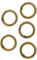 perfk 5X Rundring mini Schnapphaken 20mm Karabinerhaken Clips - Bronze