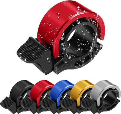 Ruayia Klingel Fahrrad, Fahrradklingel Mountainbike, Mini Fahrradglocke, Fahrradklingel Gravel Bike für MTB Mountainbikes, Rennräder - Rot