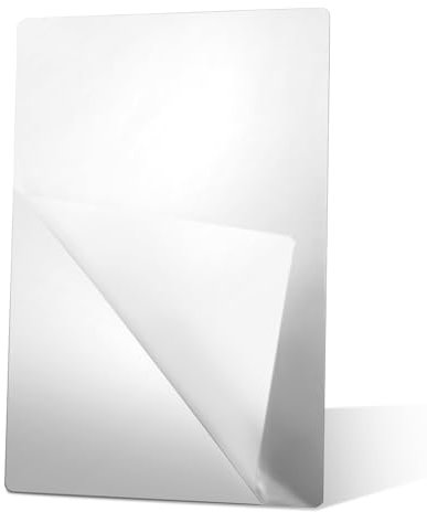 Acryl Klebespiegel, 20x30cm Selbstklebende Spiegel Flexibler Spiegelfliesen Selbstklebend Bruchsicher Spiegel Kleben Spiegelfolie Wandspiegel Spiegel zum Aufkleben Klebespiegel für Schrank Badezimmer