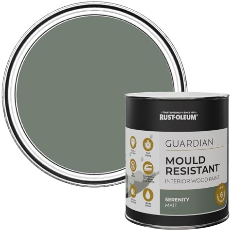 Rust-Oleum Green Guardian Mould Resistant Interior Wood Paint in Matt Finish - Serenity 750ml