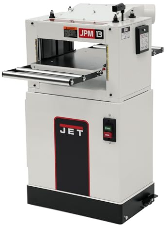 JET 13-Inch Planer/Molder, 3 HSS Knives, 1-1/2 HP, 1Ph 115/230V (JPM-13CS)