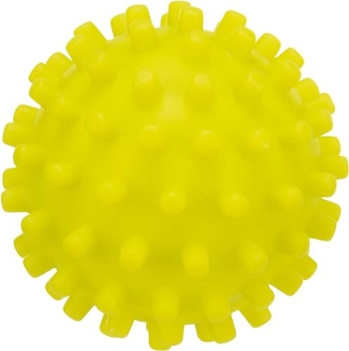 TRIXIE Igelball für Hunde, lime, ø 10 cm, 3429, Vinyl, zum Apportieren, mit Quietscher