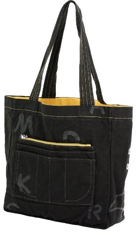 Mandarina Duck Shopping V2T03 Shopper Cotton Tasche Henkeltasche 30x30x12 (Schwarz/V2T03651)