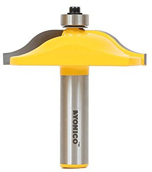 Yonico 12134 - Raised Panel Router Bit, Ogee - Diameter: 2-1/2, Cutting Depth: 1 - 1/2 Shank