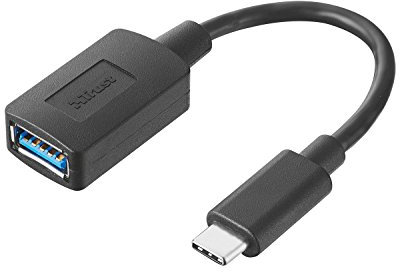 Trust Adattatore da USB Tipo C a USB 3.1, Compatibile con USB 3.0 e USB 2.0, Nero
