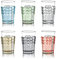 Guzzini Fratelli Tiffany pio & Tito Toso, Reggibicchieri Portabicchieri Colorati Acrilico Set 6 Pezzi Multicolore, SMMA 19970052