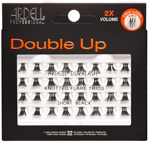 ARDELL Double Trio Individuals Short Künstliche Wimpern, Black, 25 g