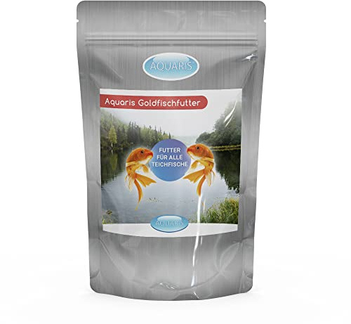 AQUARIS Alimento Completo para Peces Dorados y de Estanque, no enturbia el Agua, con Astaxantina para potenciar el Color, fácil digestión y óptimo aporte nutricional 3 kg / 3 mm
