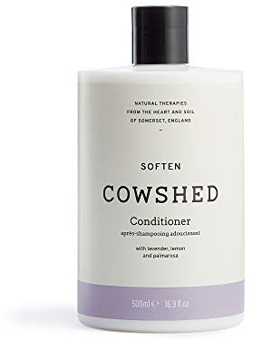 Cowshed Soften Conditioner 500ml | Gentle Conditioner for All Hair Types | Natural, Vegan, & Paraben Free | Softening & Brightening with May Chang, Lemon, and Lavender