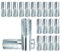 YINSONG Spreizdübel M10 - Metall Dübel für Betondecken,Silber, M10 / 20 Stücke