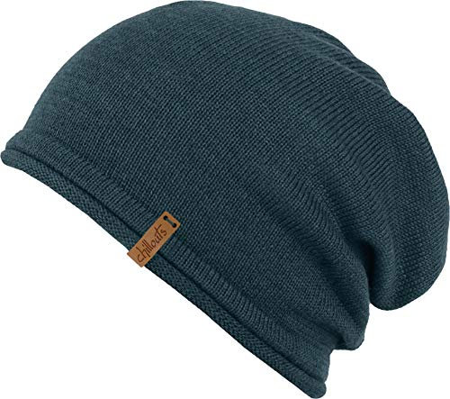 FEINZWIRN leichte Long Beanie wahlweise aus Merio- oder Baumwolle - Unisex (Petrol)