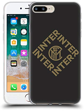 Head Case Designs Offiziell Offizielle Inter Milan Diamant Grafiken Soft Gel Handyhülle Hülle kompatibel mit Apple iPhone 7 Plus/iPhone 8 Plus