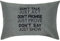 Motivation Kissen mit Füllung & Spruch Just act - Just prove - Just Show Dekokissen Dekoration Zierkissen für Büro Polsterüberzug für Sofa | Geschenk für Kollegen | 40x60cm | schwarz