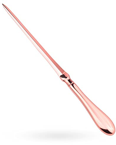 MUSROD Rose Gold Letter Opener, Envelope Opener Knife Metal Letter Opening Knife, Paul Revere Paper Cutting Knife, 9 inches (1 Pack)