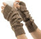 Grunge Handschuhe Fairy Grunge Zubehör zerrissener Handschuh Häkelhandschuh Grunge Kleidung Fairy Grunge Ästhetik, Braun, M