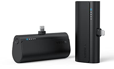 VEGER Power Bank 5000mAh-2 Stück, 20W PD Mini Tragbare Powerbank Externer Akku, Schnelles Aufladen Kabellose Powerbank, Kleine und leichte Handy Ladegeräte Kompatibel mit iPhone usw