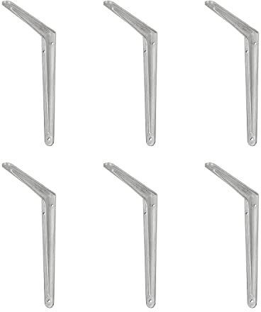 siwitec Profil-Konsole 200 x 250 mm aus Aluminium im 6er-Set, Regalwinkel mit 100 kg Traglast