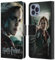 Head Case Designs Offizielle Harry Potter Hermione Granger Deathly Hallows VIII Leder Brieftaschen Handyhülle Hülle Huelle kompatibel mit Apple iPhone 14