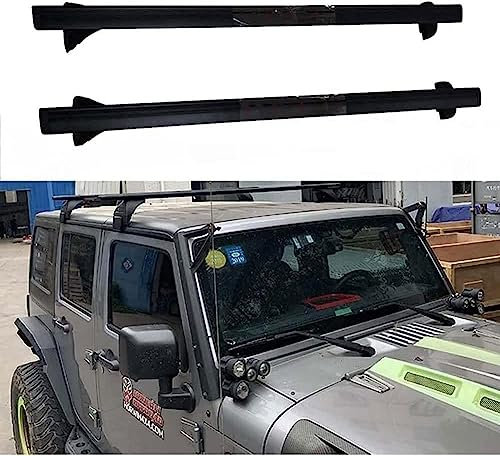 HOLIV Dachgepäckträger Dachträger Cross Bar Fit für Jeep Wrangler Rubicon JK/JL 2018 2019, Querträger Gepäck Cargo Top Dachgepäckträger