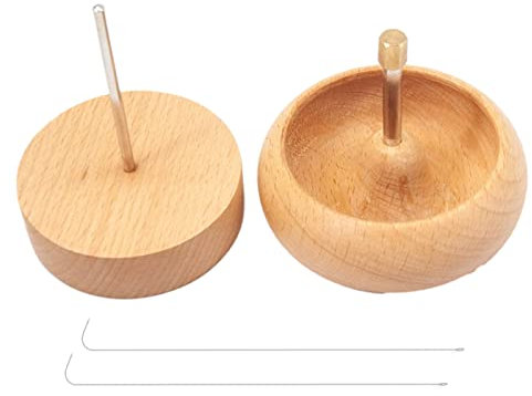 Storaffy Bead Spinner Schale Set | Ton Perlenmühle aus | Langlebiger Perlen Spinner mit Perlennadeln | Quickly Perlenspinner Bastelzubehör für Perlenweben & Schmuckherstellung