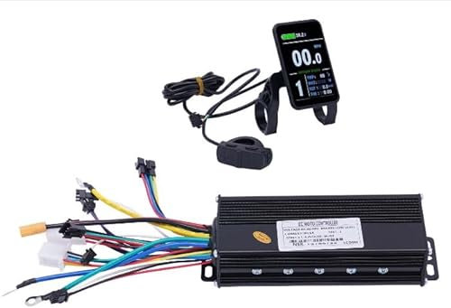SHZICMY Brushless Controller Kit 48V 1200W E-Bike Motor Umbausatz Controller mit LCD Display Elektrofahrrad Bürstenloser Motor für Ebike Scooter