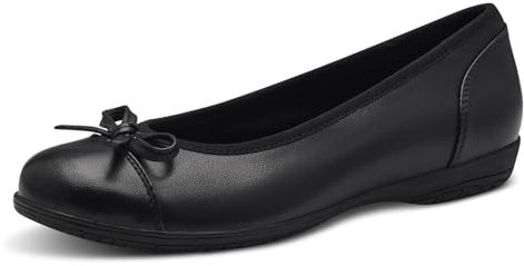Jana Ballerines pour Femme 8-22168-43, Noir, 39 EU Large