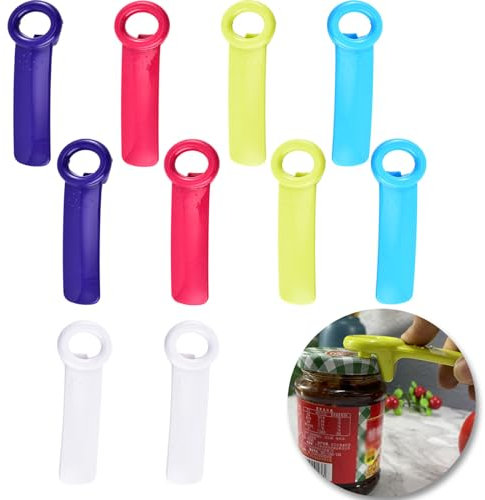 10 Stück Deckelöffner Glas öffner Helfer Glasöffner Schraubdeckelöffner Glasöffner Manuell Konservenglasöffner Deckelöffner für Gläser für Ältere Menschen Kinder Frauen Schwache Hände