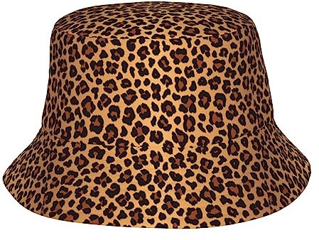 JBYJBX Süßer Fischerhut mit buntem Quallen-Druck, unisex, Fischerhut, Sonnenhut, Sommerreisen, Strand, Angeln, Rave, Leopardenmuster, Einheitsgr��e