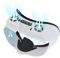 Face Cover Cooling Fan for Oculus Quest 3, Comfortable Foam Pad Fan Cooler with 2 RGB Modes, Active Air Circulation Ventilation to Relieve Lens Fogging - White