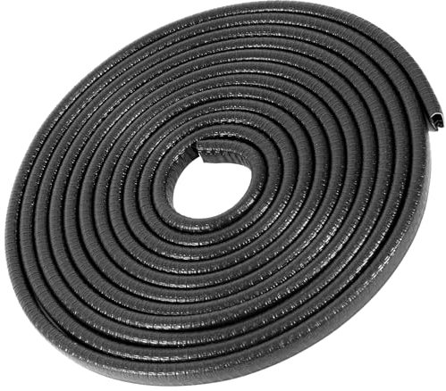 Colisal 20M Black Car Door Edge Protectors U Shape Rubber Seal Fit For Most Cars