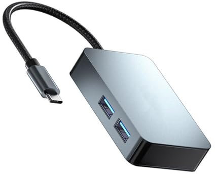 YOGOTEU 5 en 1 TypeC Docking Station USB3.0 HUB Dock de carga USB Adaptadores para Laptop Teléfonos Tablet Docking Station UsbC