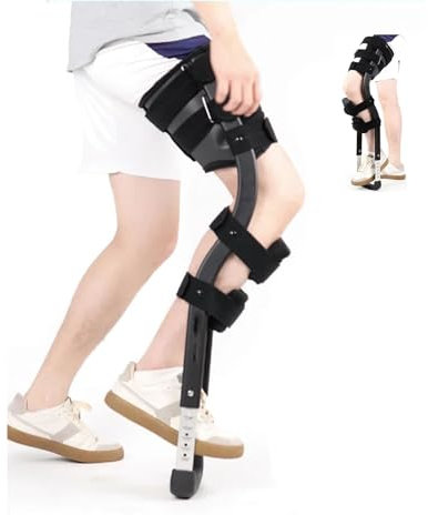 Joyfitness Freihändige Krücken für Erwachsene, schmerzfreie Kniekrücken-Alternative zu Krücken und Knierollern für die Unterschenkel-Krücke ohne Gewichtsbelastung