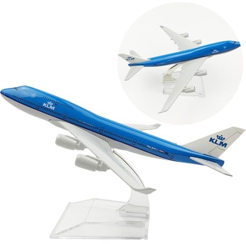 YGCHEN Flugzeug Modell Legierung KLM 747 – PHBFW Flugzeugmodell 1/400 Skala Diecast Flugzeug Metallmodell mit Ständer Luftfahrt Enthusiasten Miniaturmodelle Sammlung Spielzeug