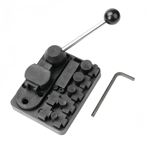 Metal Wire Bending Jig Set with Adjustable Dies, Heavy‑Duty Ring Bender & Spoon Ring Bender Tool for DIY Wire Jewelry (A)