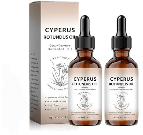 Olio di Cyperus Rotundus Velura, riduce la ricrescita dei peli, olio naturale di Cyperus Rotundus per la depilazione, idrata e lenisce, delicato, riduce la crescita dei peli del corpo (2PCS)