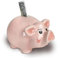 Rosa Sparschwein glasiert | Mittlere Größe | Süßes Sparschwein für Münzen & Scheine | Edle Spardose | Dekoratives Geschenk | Sparen mit Stil | Robust, rutschfest, aus Keramik | 11,5 x 18,5 cm