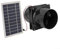 NbgrvB Kit de ventilateur à énergie solaire, ventilateur d'extraction à énergie solaire, 100 W 12 V, panneau solaire rond pour serre, poulailler, abri de jardin, abri de jardin (noir)