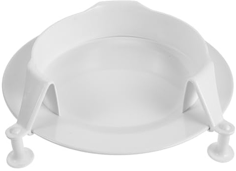 IMIKEYA Non-Spill Plate with Suction Base for Disabled Adults and Elderly, Unbreakable Plastic Assistive Dining Bowl for Secure Feeding, for Home Use and Patient Care