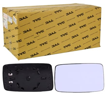 TYC 337-0006-1 Spiegelglas Glas Aussenspiegel plan beheizbar links Kompatibel mit VW Golf 3 1H1 Golf 3 Cabrio 1E7 Golf 3 Variant 1H5 Vento 1H2, SEAT Ibiza II 6K1