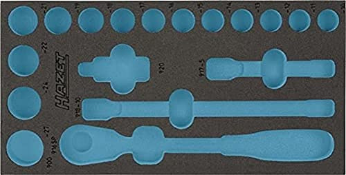 HAZET 2-Komponenten Weichschaumeinlage 163-191L, Länge 342 mm | Länge 342 mm, Breite 172 mm, 50 g, 1/3 (342 x 172 mm) / auch für HAZET 165-L , L x B: 342 mm x 172 mm