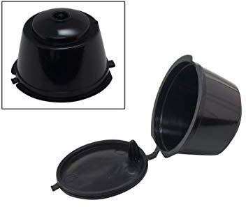 Nachfüllbare Kaffee Kapsel für Dolce Gusto Adapter wiederverwendbar Coffee 98 (Schwarz)