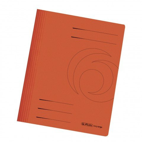 Herlitz Schnellhefter A4, kaufmänische- und Behördenheftung (Manilakarton | A4, Orange, 1)