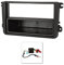 tomzz Audio 2457-010 Set di copertura radio compatibile con VW Golf 5 V 6 VI Touran Passat 3C Caddy EOS Skoda Octavia con adattatore quadlock ISO Fakra adattatore antenna phantom DIN