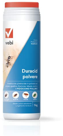 VEBI DURACID POLVERE INSETTICIDA AD USO DOMESTICO E CIVILE IN CONFEZIONE DA 1 KG