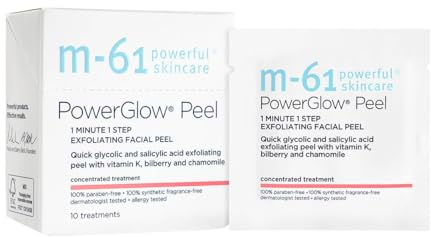 m-61 PowerGlow Peel Exfoliating Facial Peel, 10 Treatments