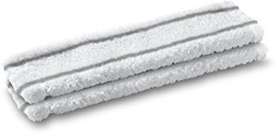 2x Mikrofaserwischbezug Wischtuch 2.633-100.0 kompatibel mit / Ersatzteil für Kärcher WV50 WV60 (Plus) Fensterreiniger